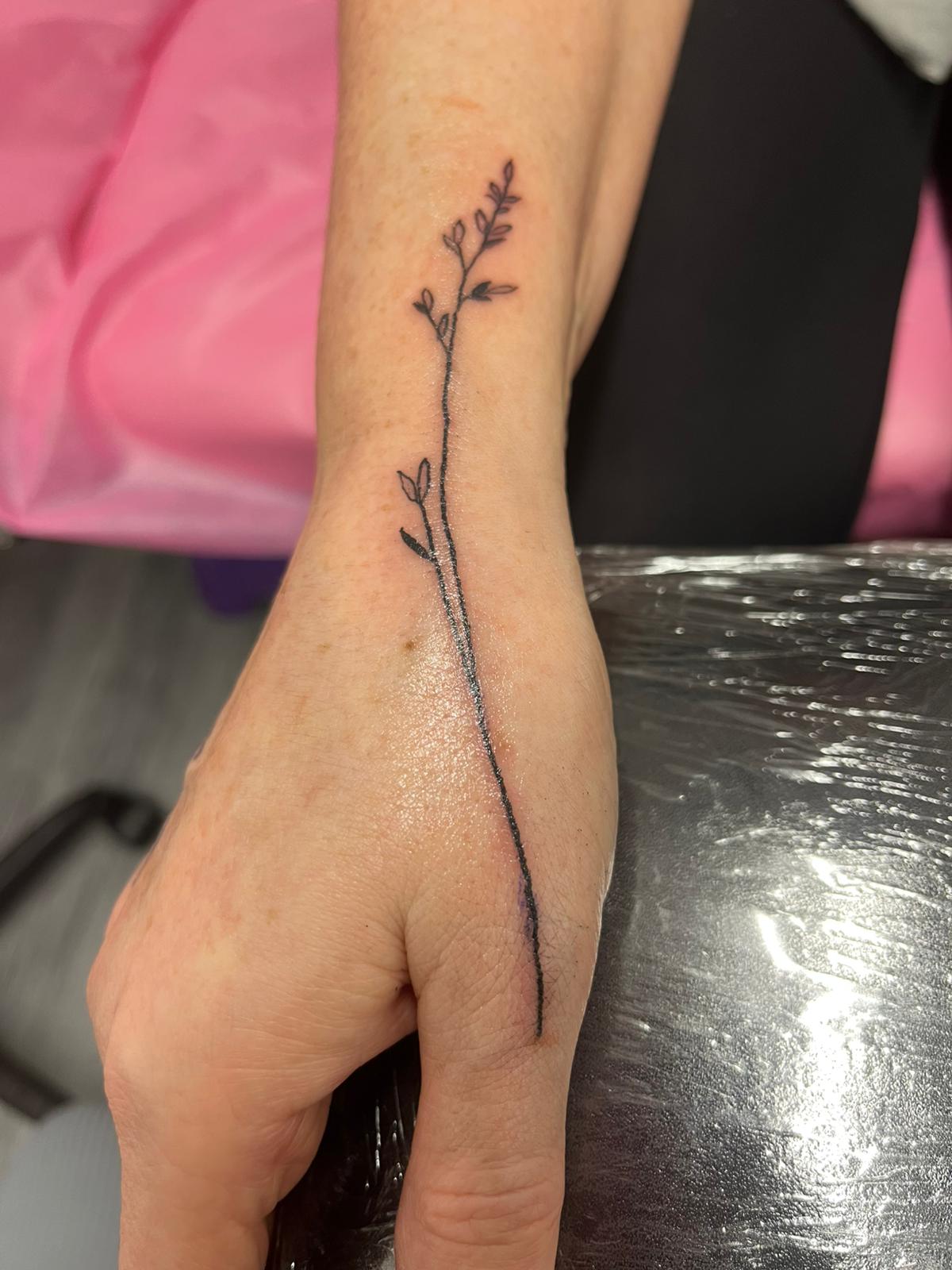 Fine line minimalist tattoo by Ink By LOLO Southport Ainsdale