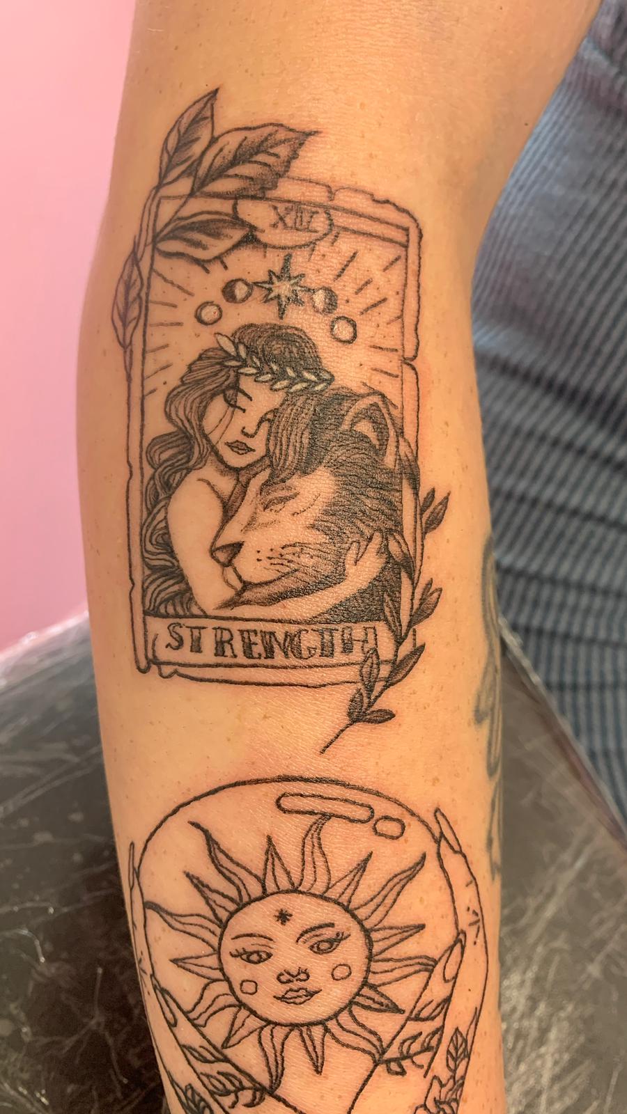 Fine line vine and leaf tattoo by Ink By LOLO Southport