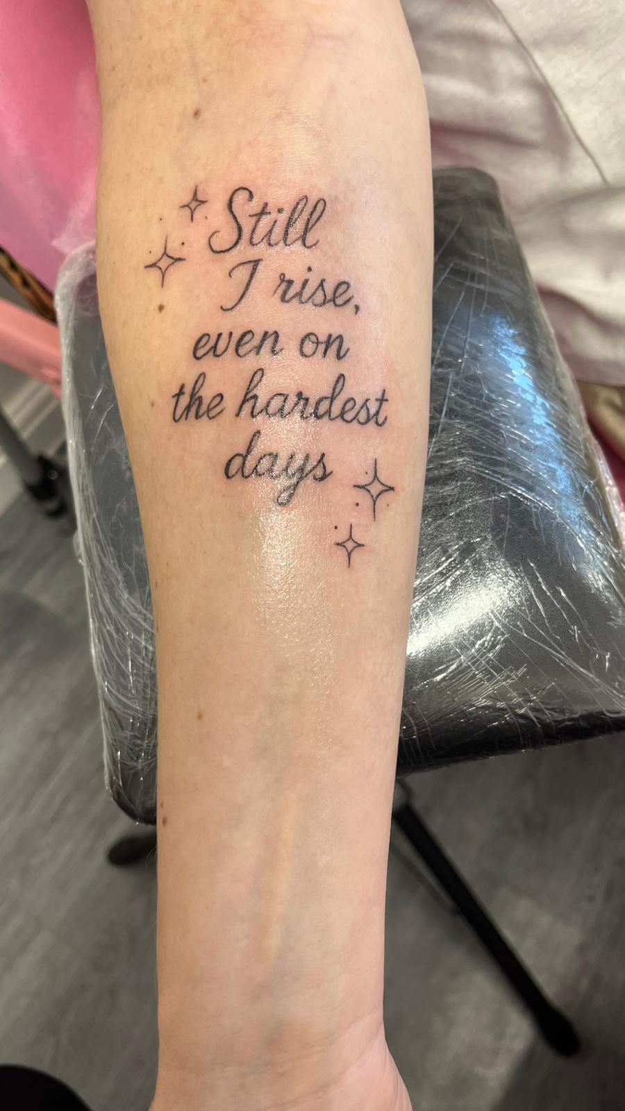 Tiny fine line symbol tattoo by Ink By LOLO Ainsdale Southport